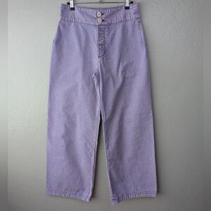 Lavender High-Waist Wide-Leg Women’s Jeans